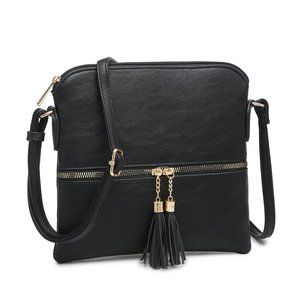 XB Tassel Zipper Crossbody Purse Girl Shoulder Bag